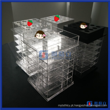 China Wholesale New Design Spinning Acrylic Lipstick Stand